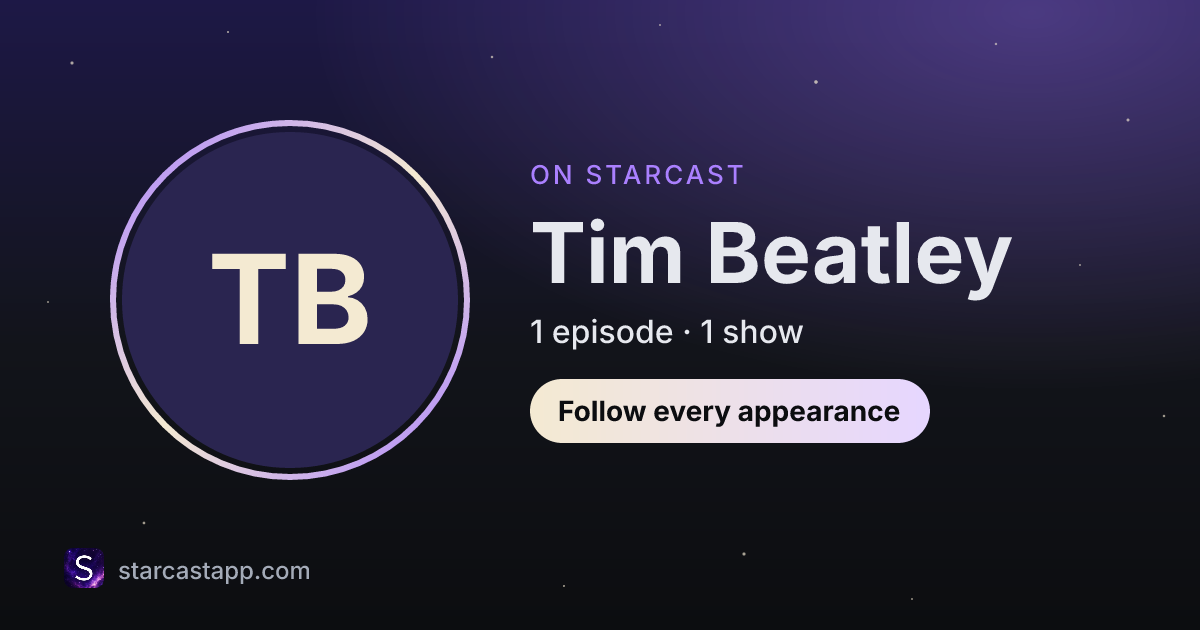 The preview card for Tim Beatley
