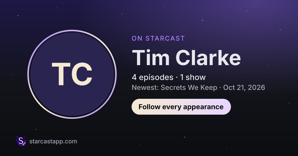The preview card for Tim Clarke