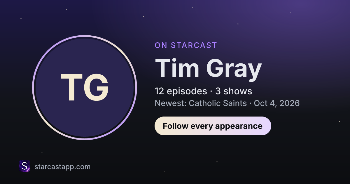 The preview card for Tim Gray