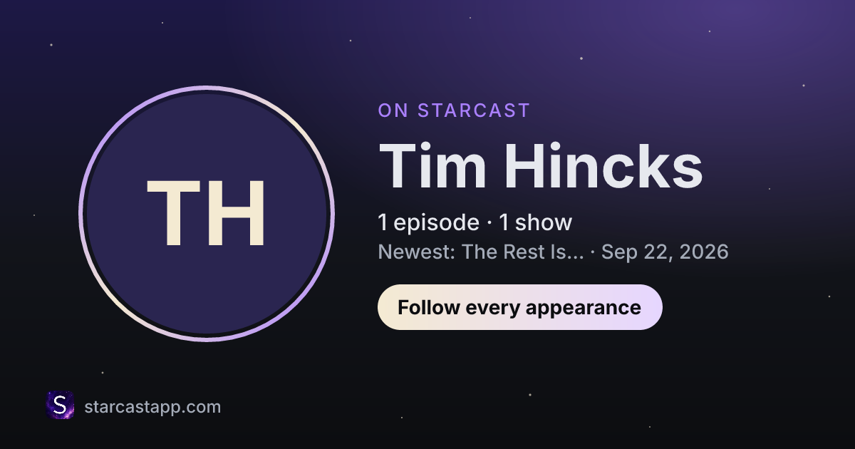 The preview card for Tim Hincks