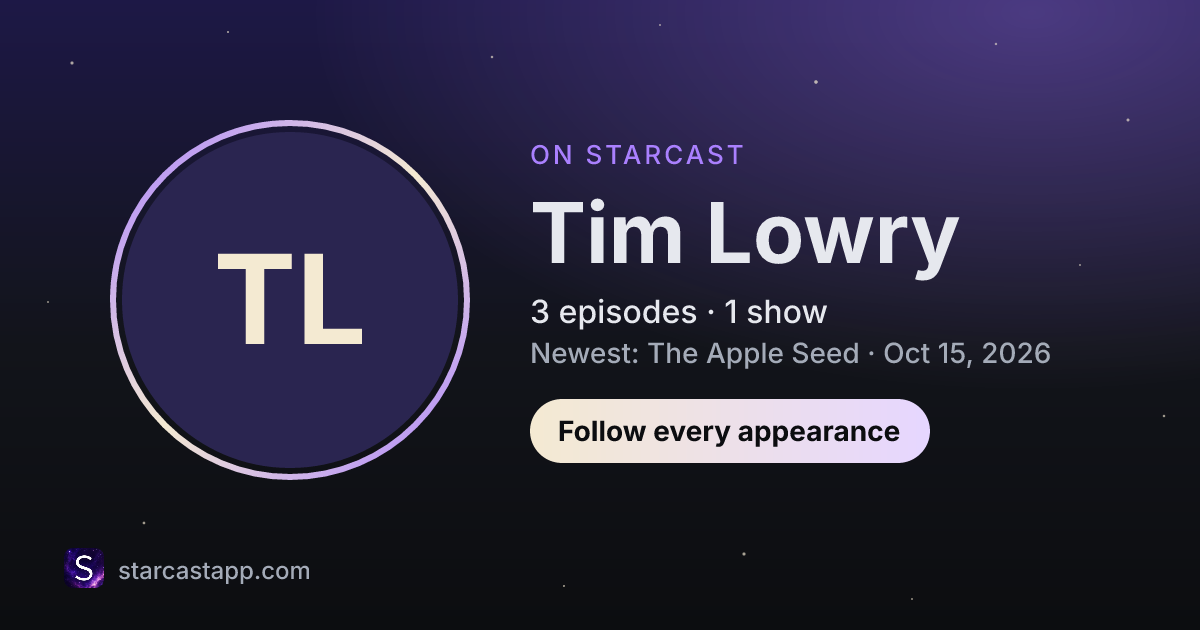 The preview card for Tim Lowry