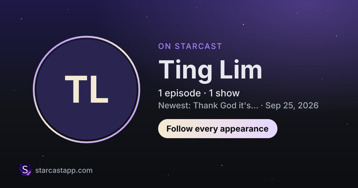 The preview card for Ting Lim