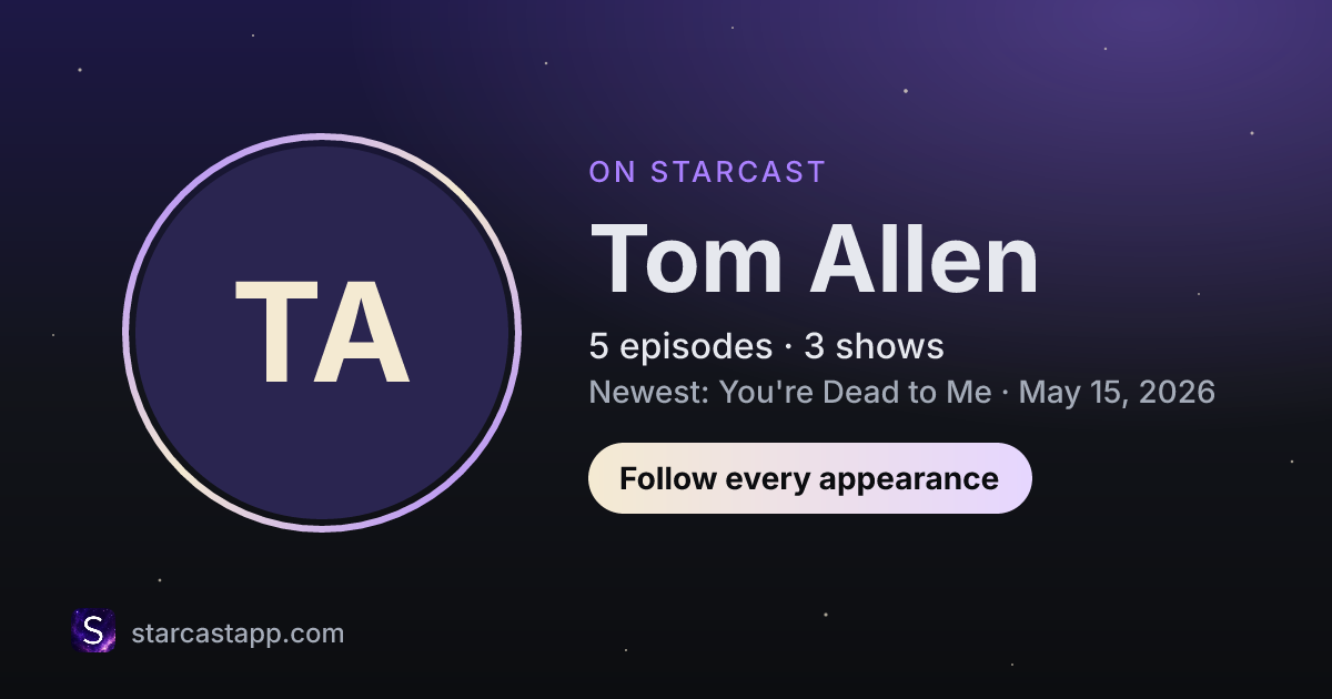 The preview card for Tom Allen