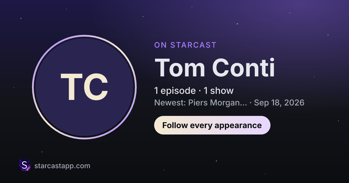 The preview card for Tom Conti