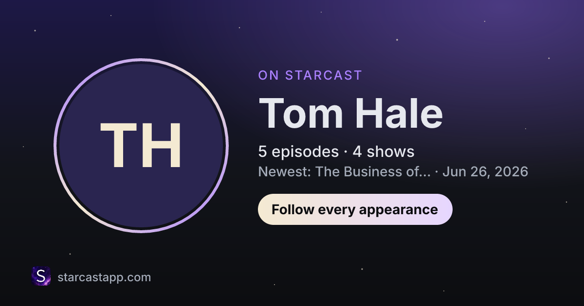 The preview card for Tom Hale