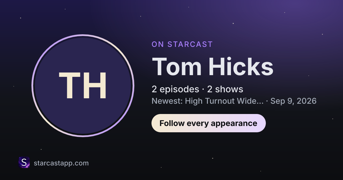The preview card for Tom Hicks