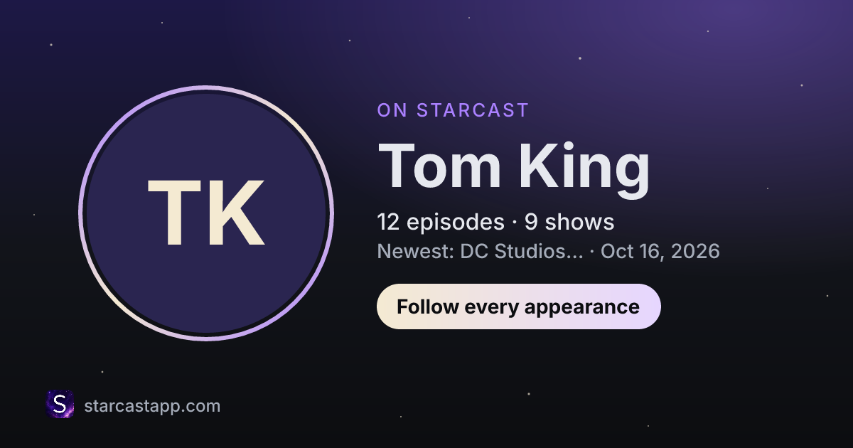 The preview card for Tom King