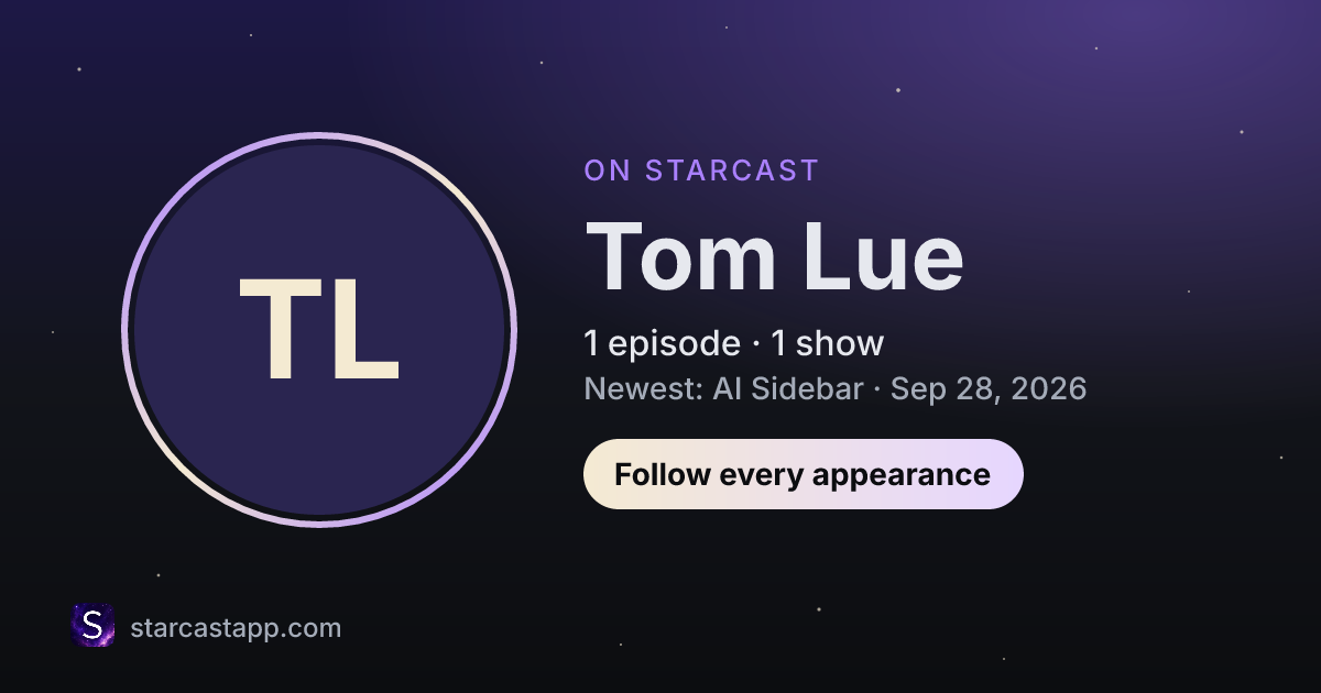 The preview card for Tom Lue