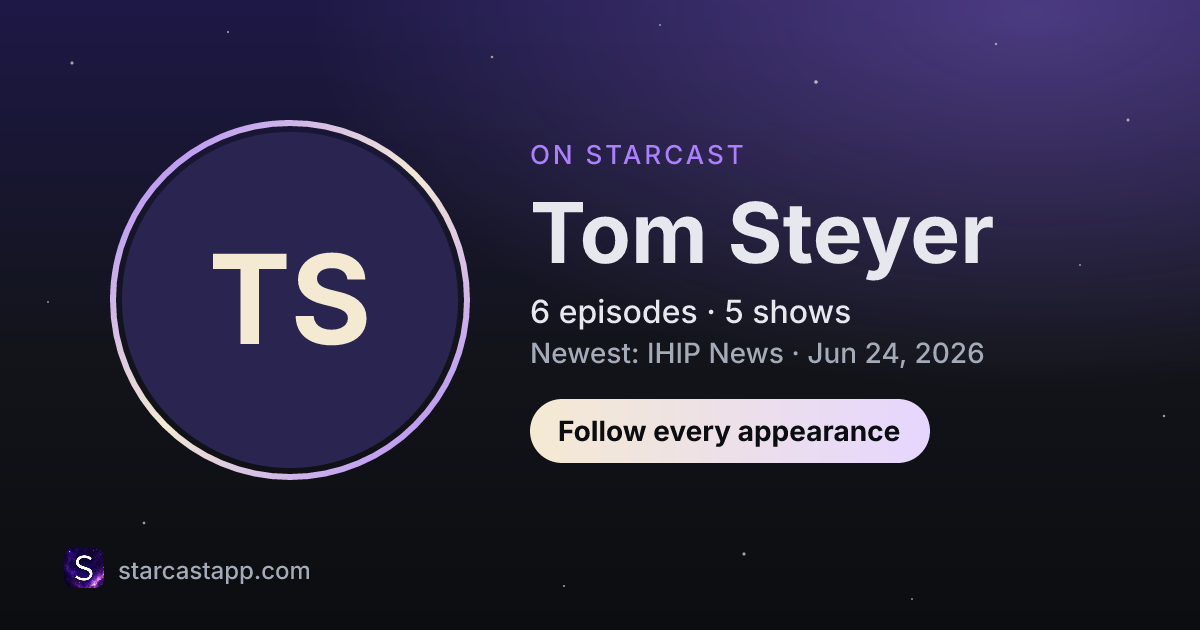 The preview card for Tom Steyer