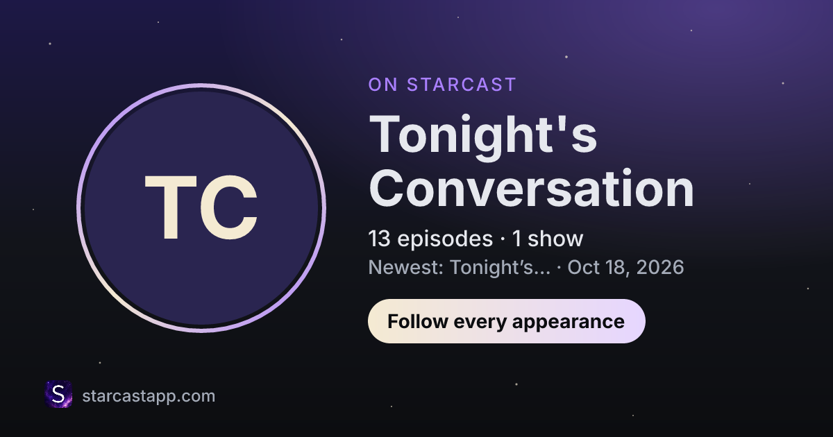 The preview card for Tonight's Conversation