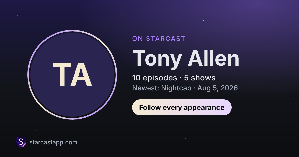The preview card for Tony Allen