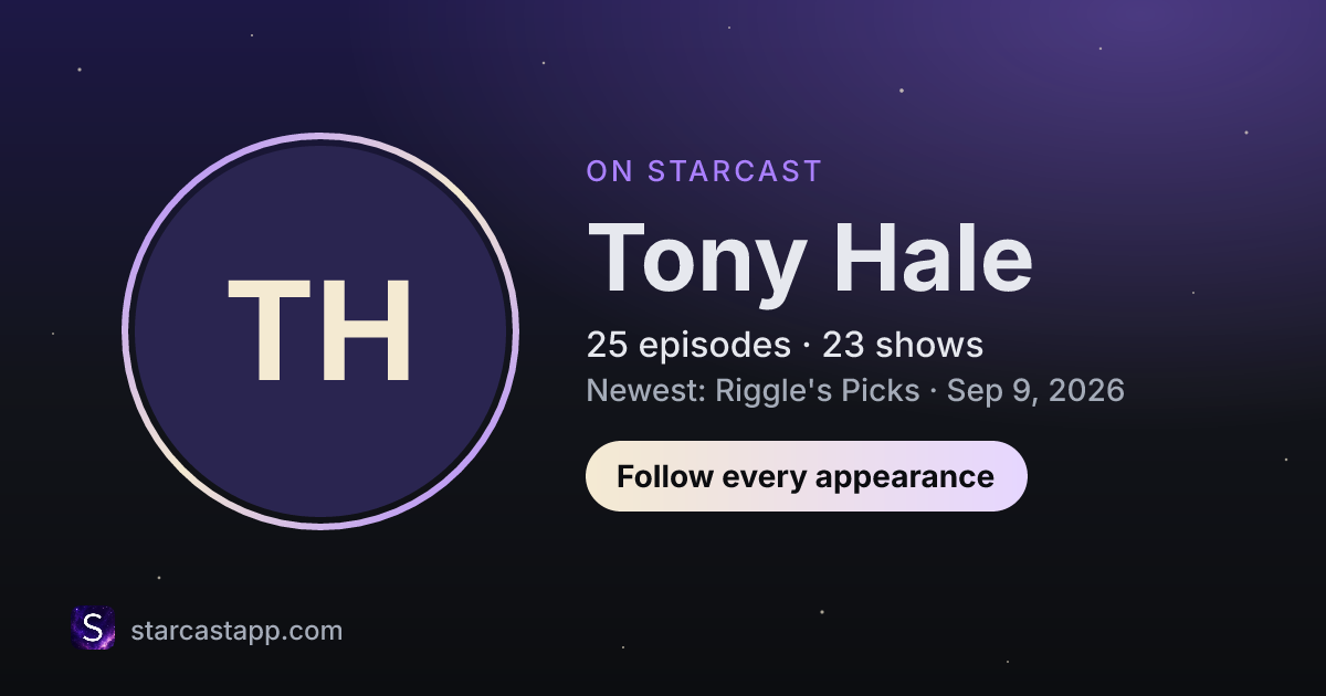 The preview card for Tony Hale