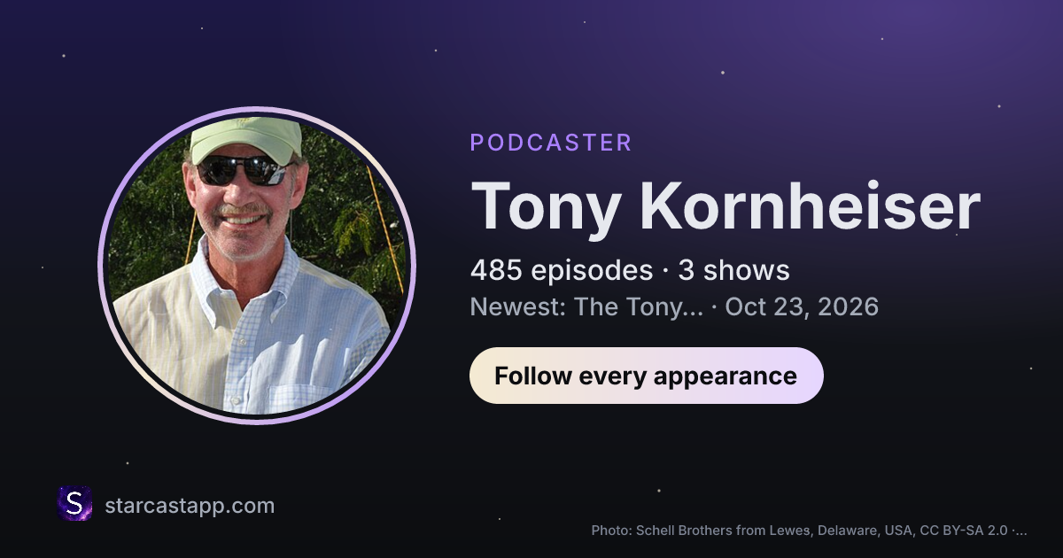 The preview card for Tony Kornheiser