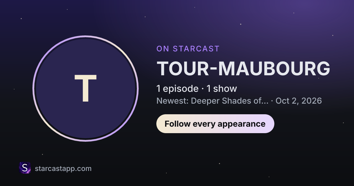 The preview card for TOUR-MAUBOURG