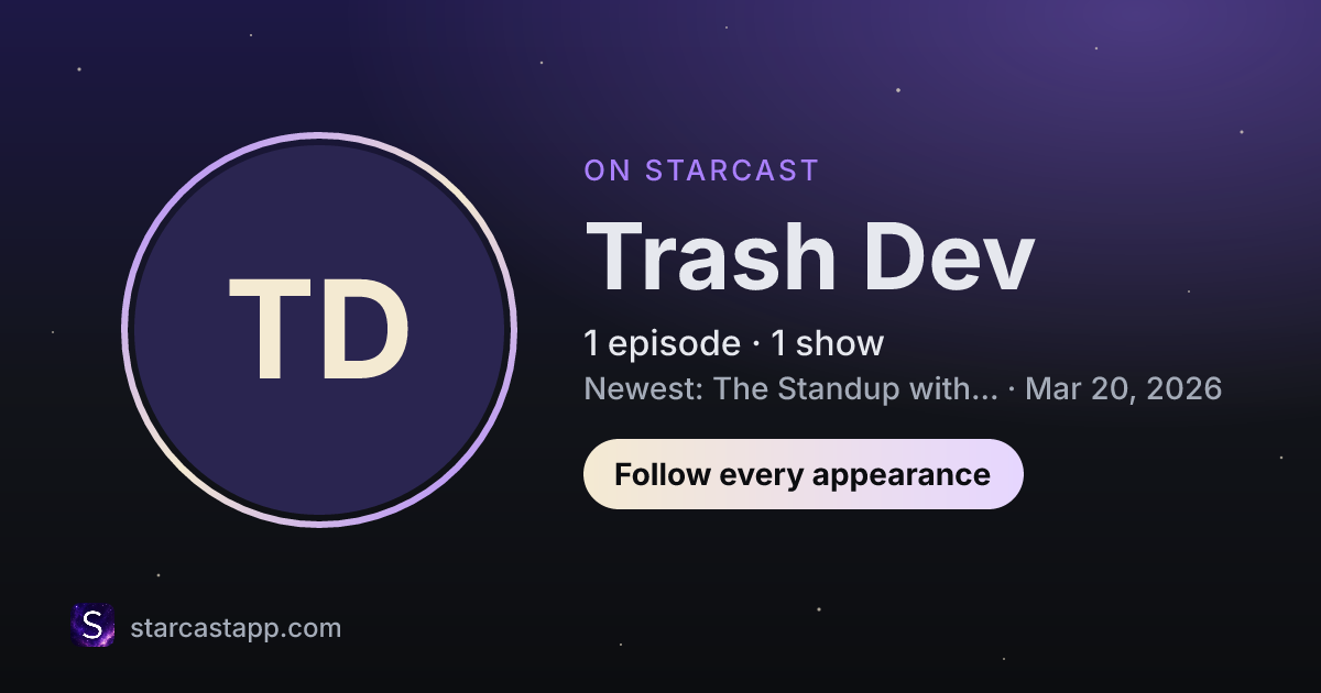 The preview card for Trash Dev