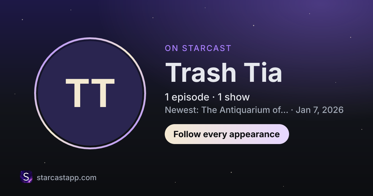 The preview card for Trash Tia
