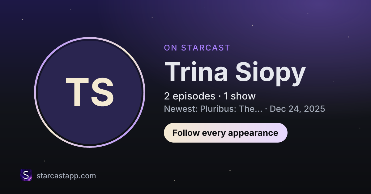 The preview card for Trina Siopy