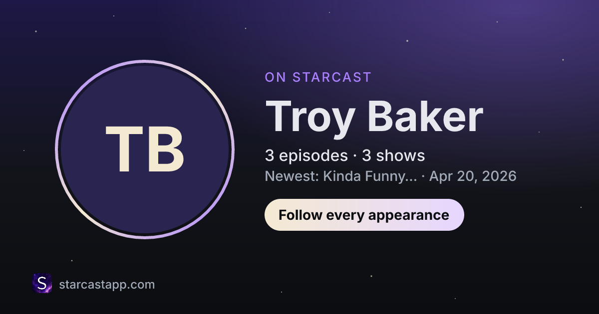 The preview card for Troy Baker