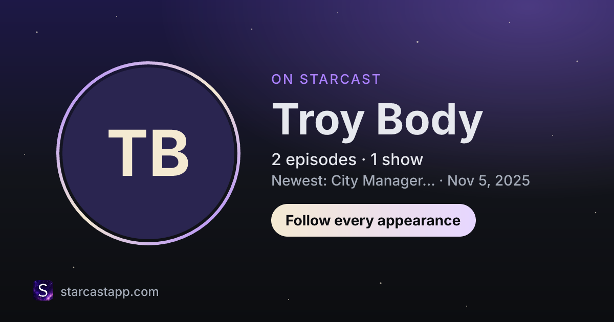 The preview card for Troy Body