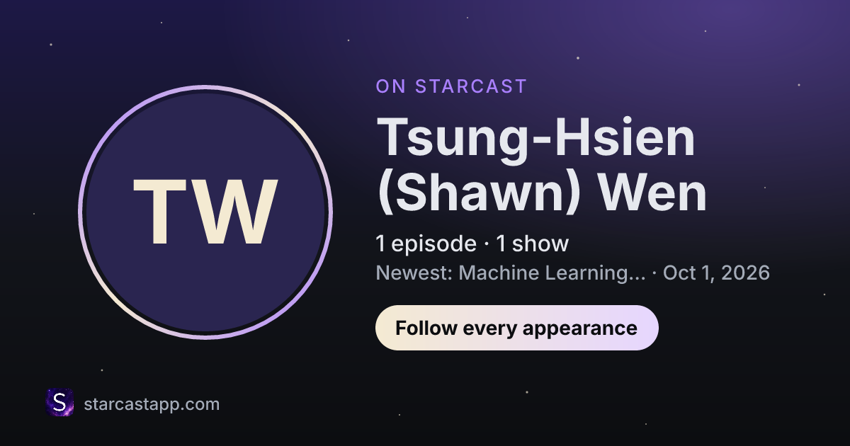 The preview card for Tsung-Hsien (Shawn) Wen