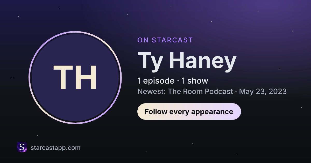 The preview card for Ty Haney