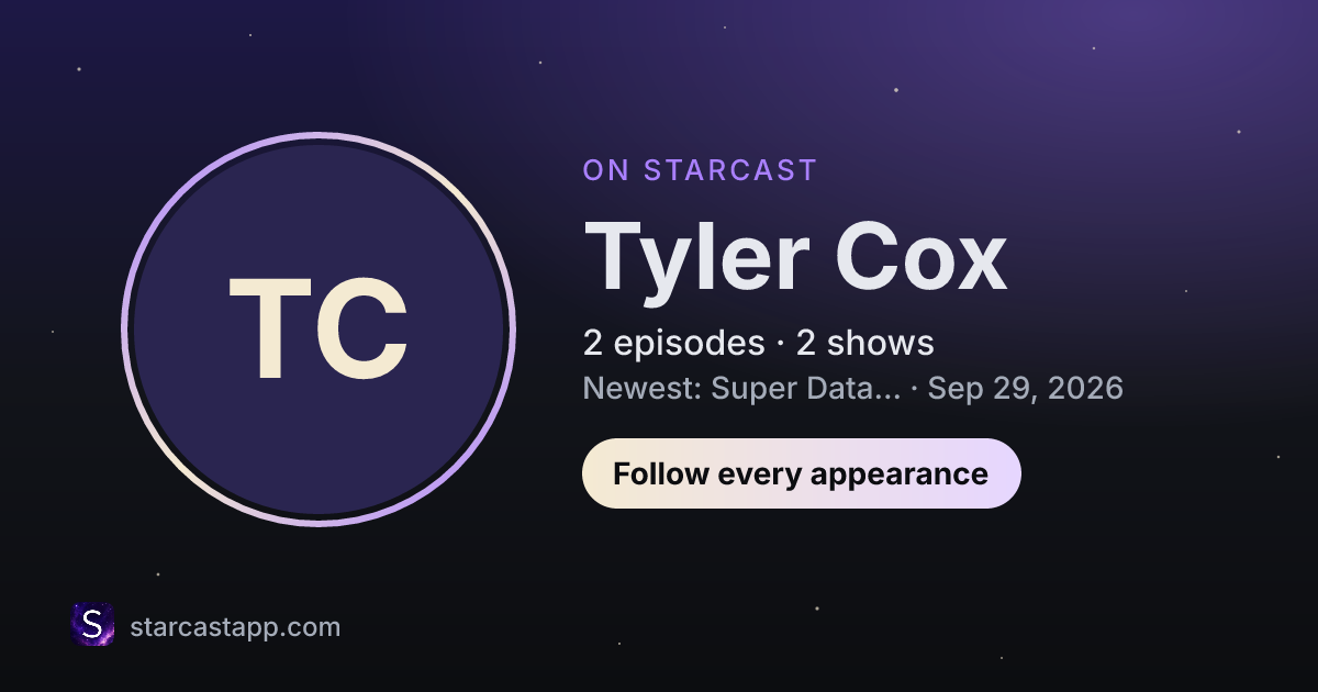 The preview card for Tyler Cox