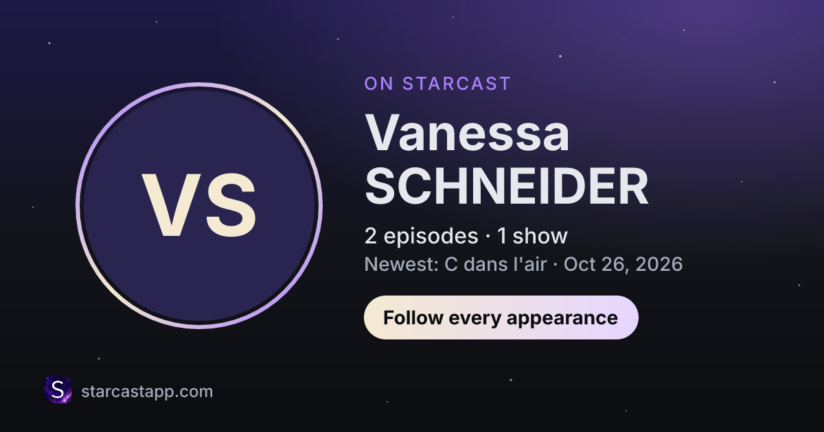 The preview card for Vanessa SCHNEIDER