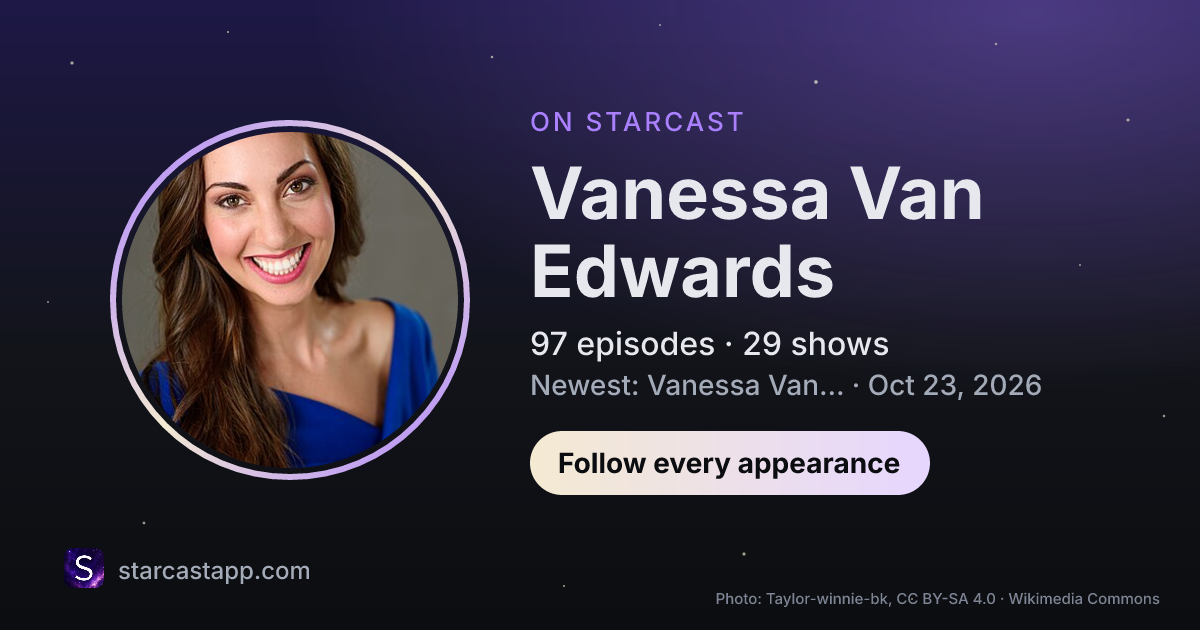 The preview card for Vanessa Van Edwards