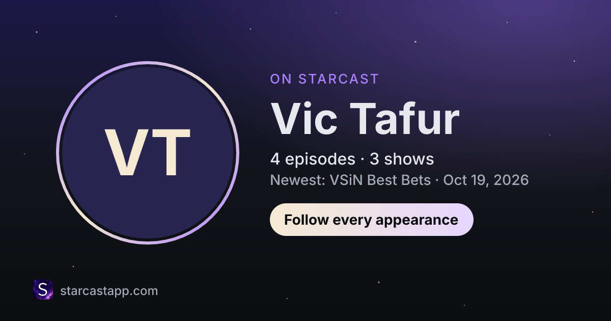 The preview card for Vic Tafur