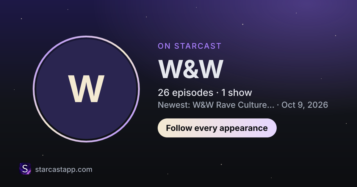 The preview card for W&W