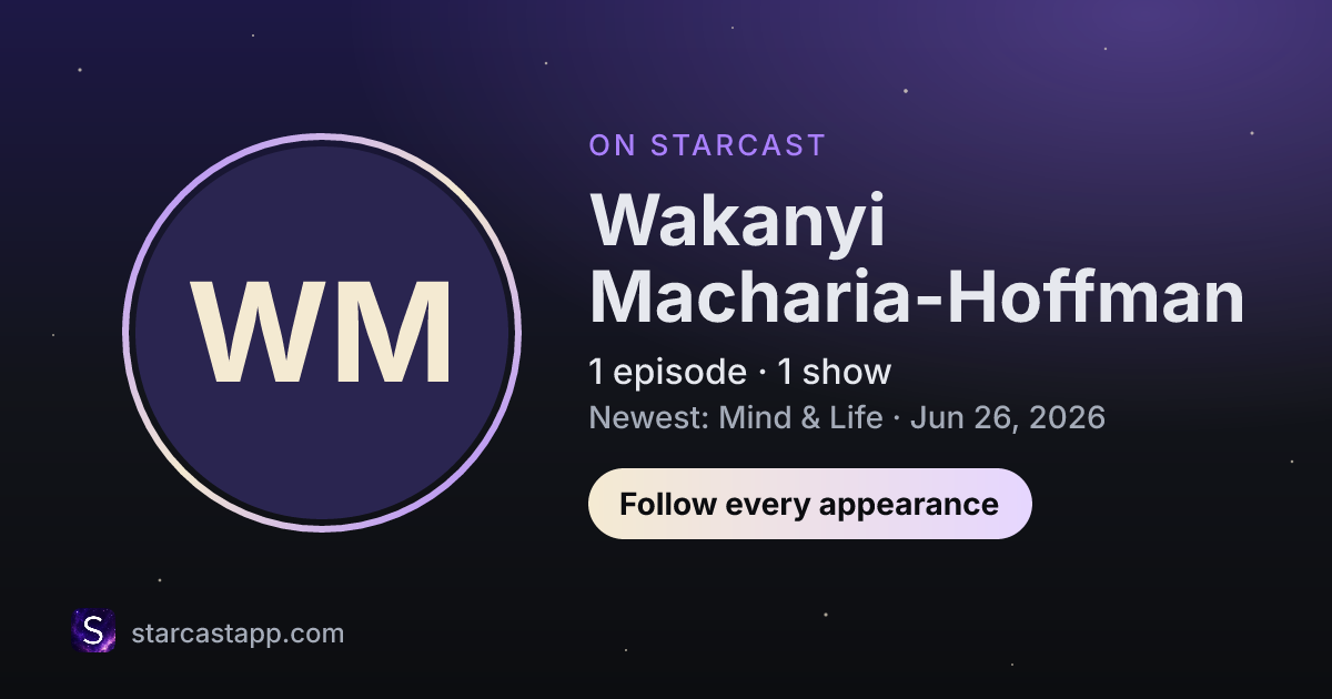 The preview card for Wakanyi Macharia-Hoffman