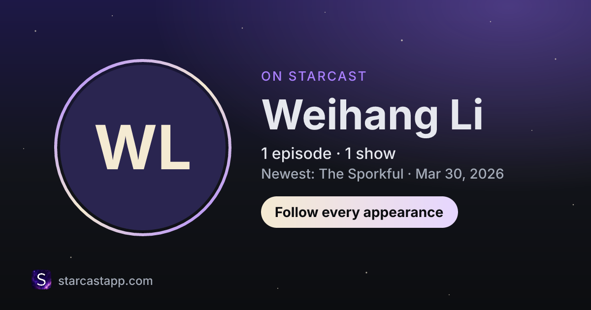 The preview card for Weihang Li