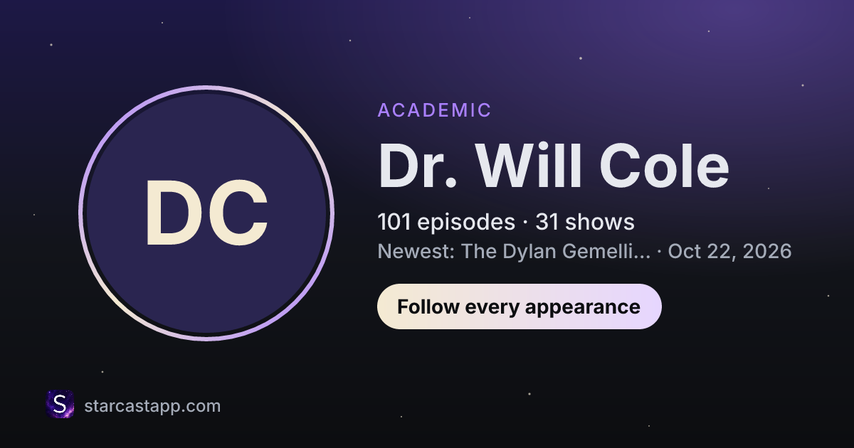 The preview card for Dr. Will Cole