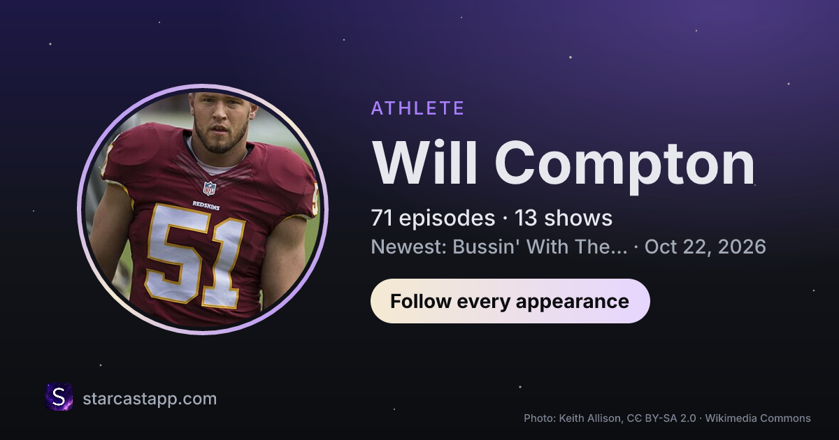 The preview card for Will Compton