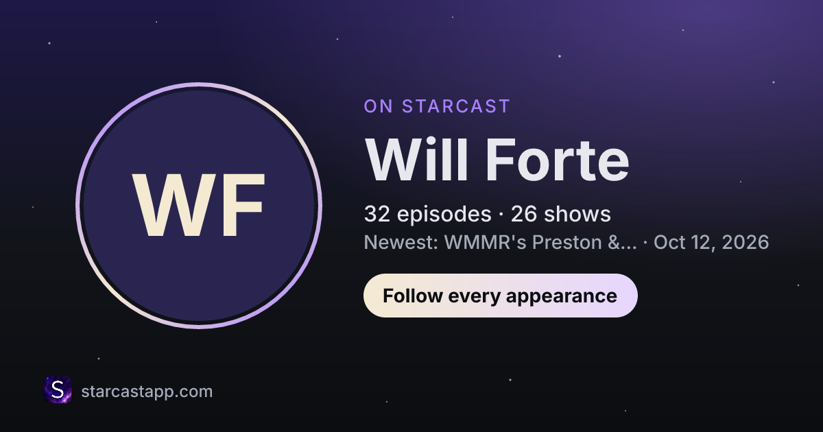 The preview card for Will Forte