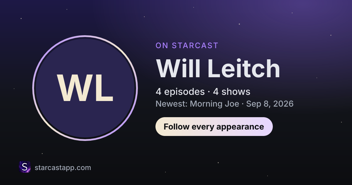 The preview card for Will Leitch