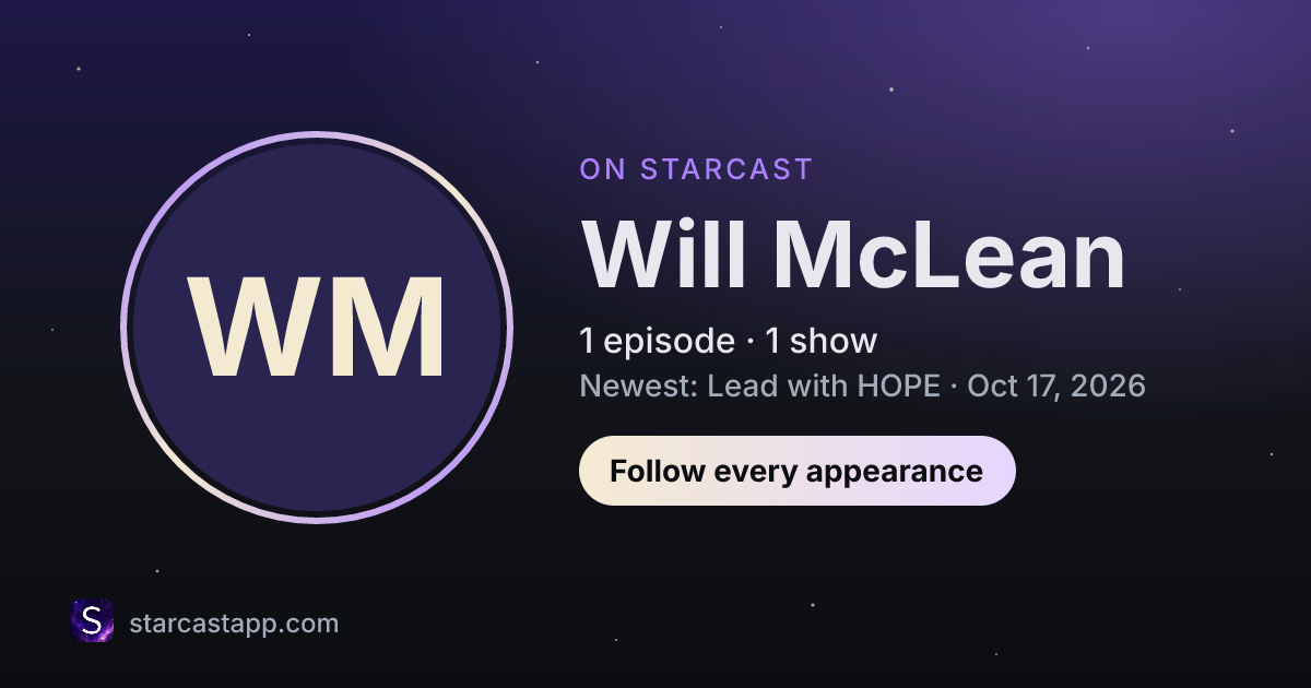The preview card for Will McLean