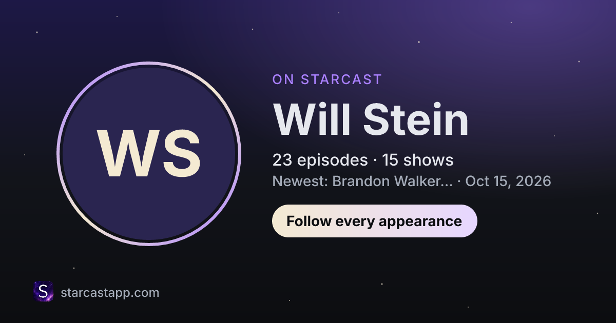 The preview card for Will Stein