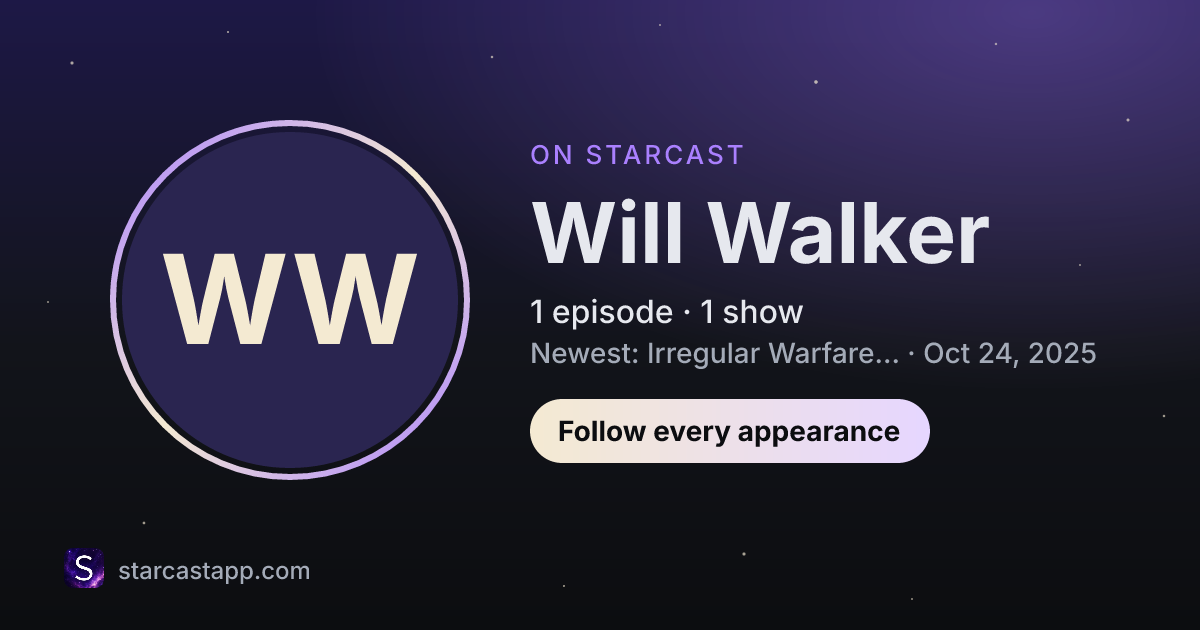The preview card for Will Walker