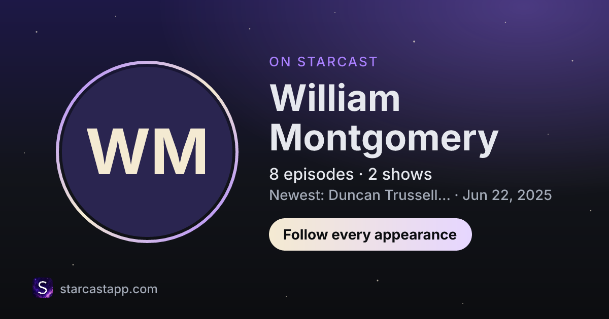 The preview card for William Montgomery