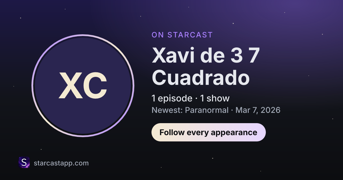 The preview card for Xavi de 3 7 Cuadrado