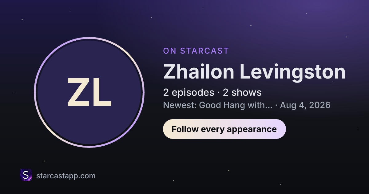 The preview card for Zhailon Levingston